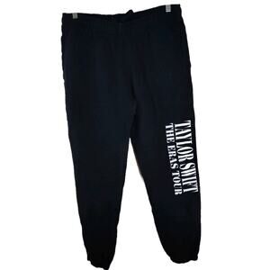 Taylor Swift Black The Eras Tour Women's Jogger Sweatpants Size XL Official Merc